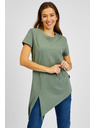 Sam 73 Zelena ženska asimetrična majica SAM73 Lacerta