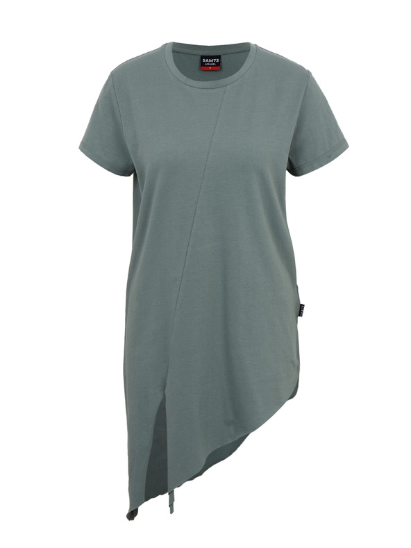 Sam 73 Zelena ženska asimetrična majica SAM73 Lacerta