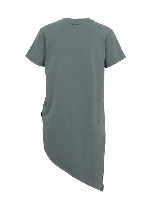 Sam 73 Zelena ženska asimetrična majica SAM73 Lacerta