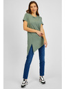 Sam 73 Zelena ženska asimetrična majica SAM73 Lacerta