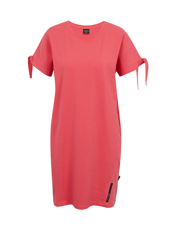 Sam 73 Temno rožnata ženska poletna osnovna obleka SAM73 Tucana