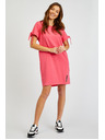 Sam 73 Temno rožnata ženska poletna osnovna obleka SAM73 Tucana