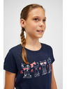 Sam 73 Temno modra dekliška majica SAM 73 Axill