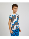 Sam 73 Sivo-modra fantovska majica z vzorcem SAM 73 Oscar