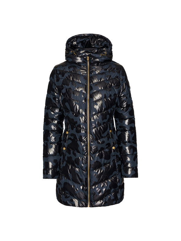 Sam 73 Modri ženski prešiti plašč z vzorcem SAM 73 Alisha