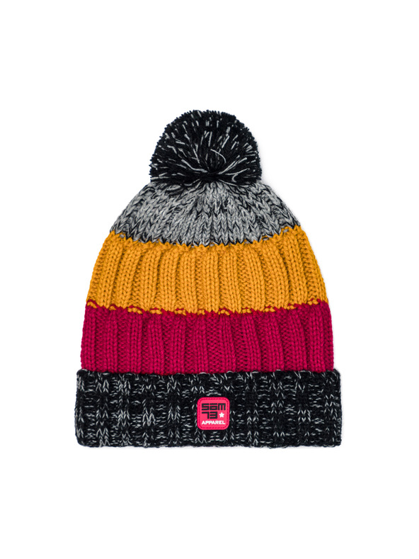 Sam 73 Rumeno-siva črtasta kapa SAM 73