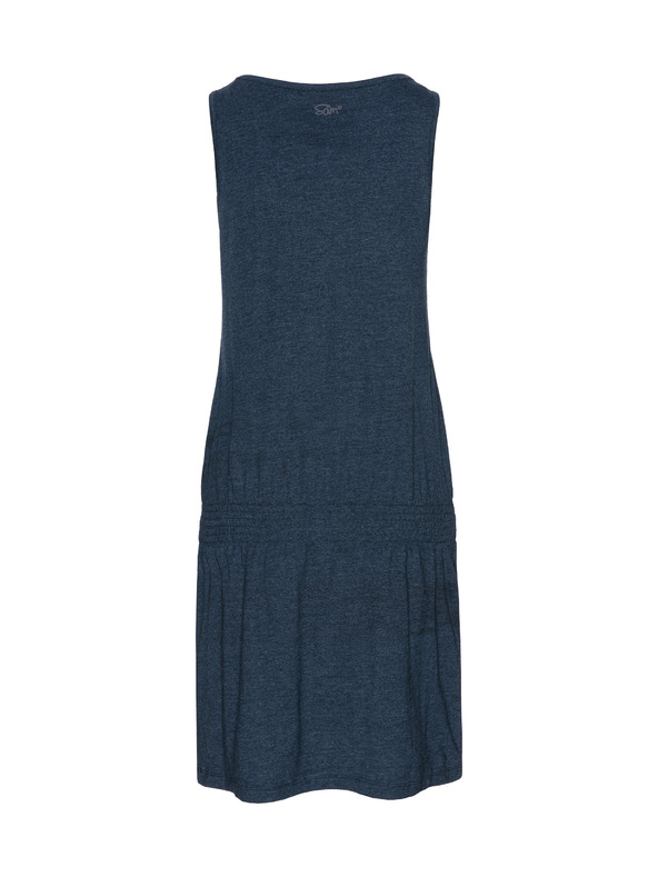 Sam 73 Temno modra ženska vzorčasta obleka SAM 73