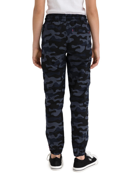 Sam 73 Temno modre dekliške maskirne hlače SAM 73