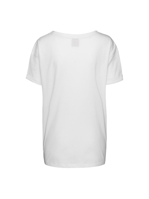 Sam 73 Bela ženska majica s potiskom SAM 73