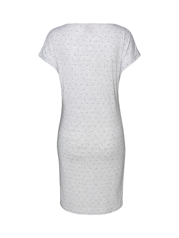 Sam 73 Siva ženska vzorčasta obleka z žepi SAM 73