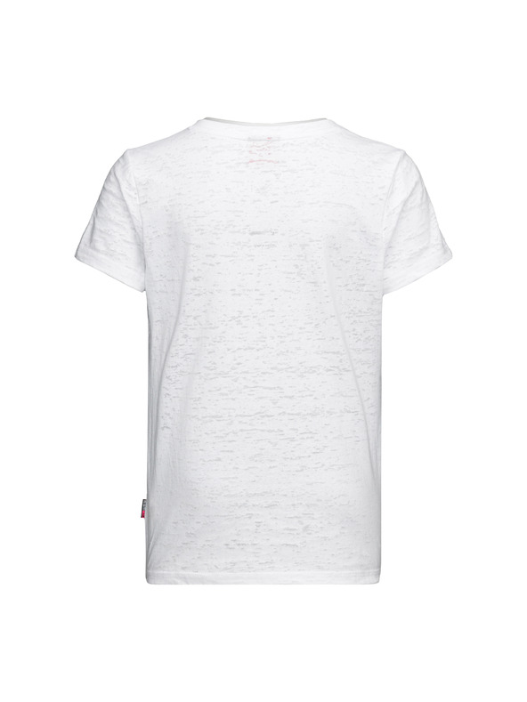 Sam 73 Bela dekliška majica s potiskom SAM 73