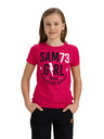 Sam 73 Roza dekliška majica s potiskom SAM 73