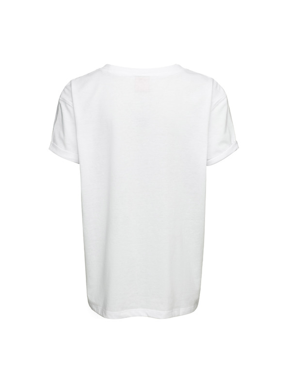 Sam 73 Bela dekliška majica s potiskom SAM 73