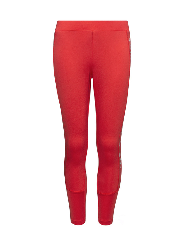 Sam 73 Rdeče dekliške hlačne nogavice s potiskom SAM 73