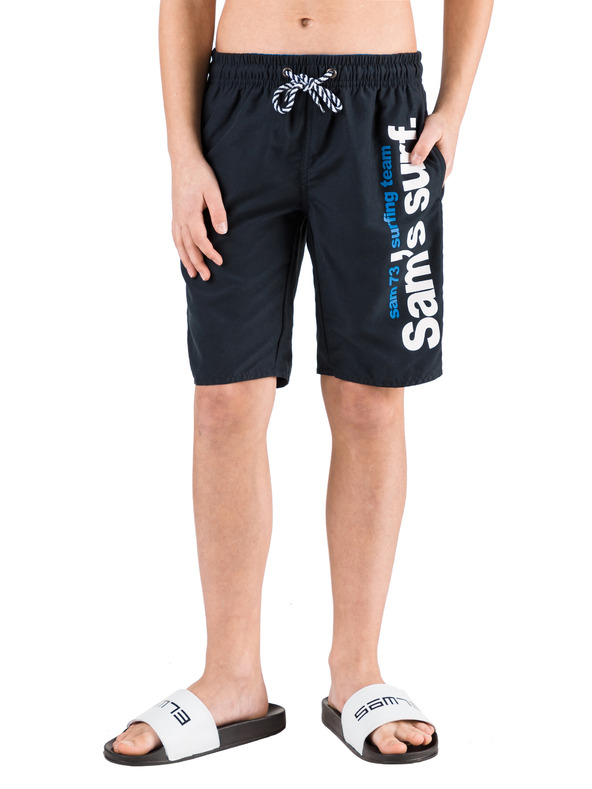 Sam 73 Temno modre fantovske kopalke s potiskom SAM 73