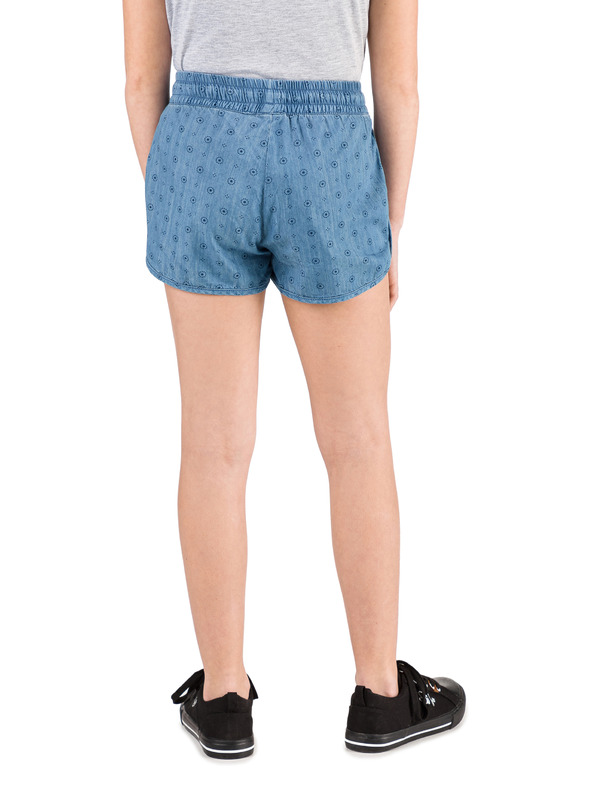 Sam 73 Modre dekliške kratke hlače iz džinsa z vzorcem SAM 73