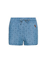Sam 73 Modre dekliške kratke hlače iz džinsa z vzorcem SAM 73