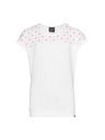 Sam 73 Bela dekliška majica z vzorcem SAM 73
