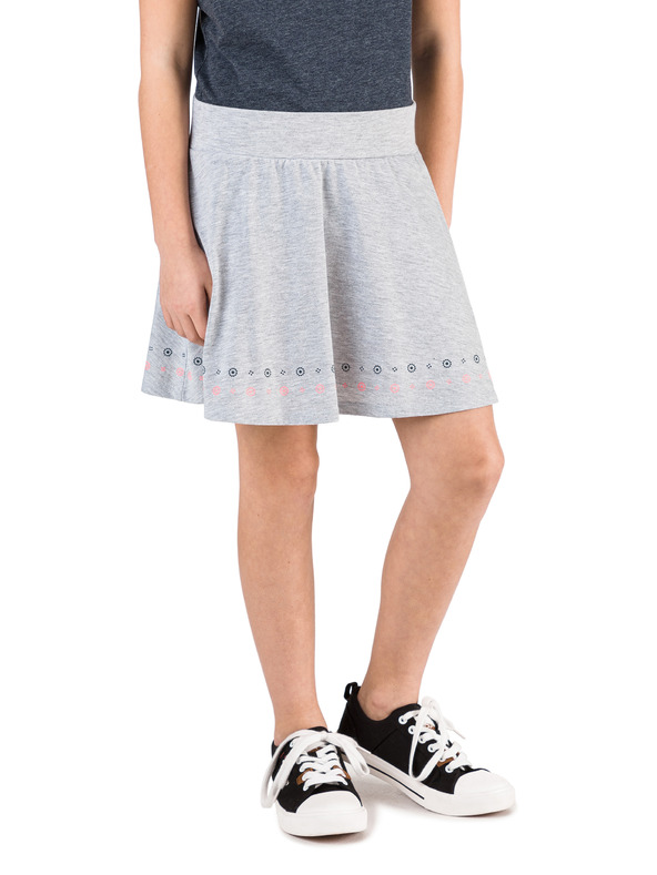 Sam 73 Svetlo sivo dekliško vzorčasto krilo SAM 73