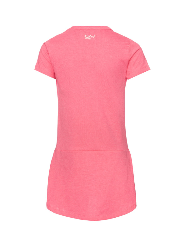 Sam 73 Roza dekliška obleka s potiskom SAM 73