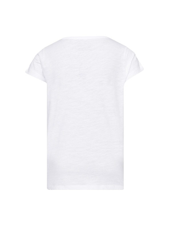 Sam 73 Bela dekliška majica s potiskom SAM 73