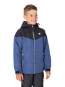 Sam 73 Črno-modra fantovska zimska jakna s kapuco SAM 73 Luke