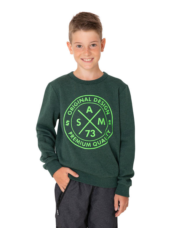 Sam 73 Temno zelena fantovska jopa s potiskom SAM 73 Brandon