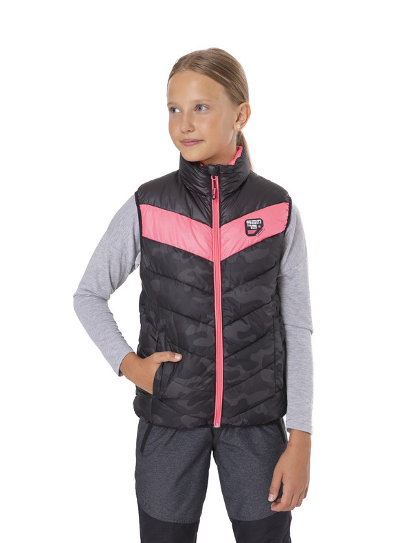 Sam 73 Roza in črna dekliška prešita vojaška jopica SAM 73 Pauline