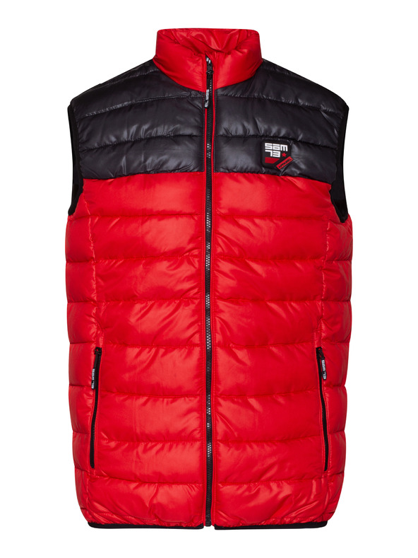 Sam 73 Črno-rdeč moški prešiti telovnik SAM 73 Donald
