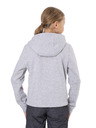 Sam 73 Svetlo siva dekliška majica s kapuco s potiskom SAM 73 Donna