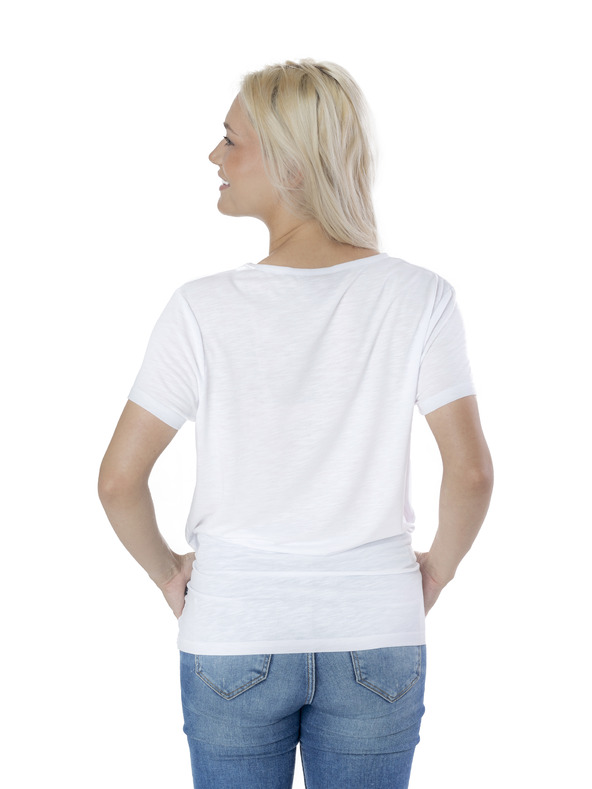 Sam 73 Bela ženska majica s potiskom SAM 73 Arias