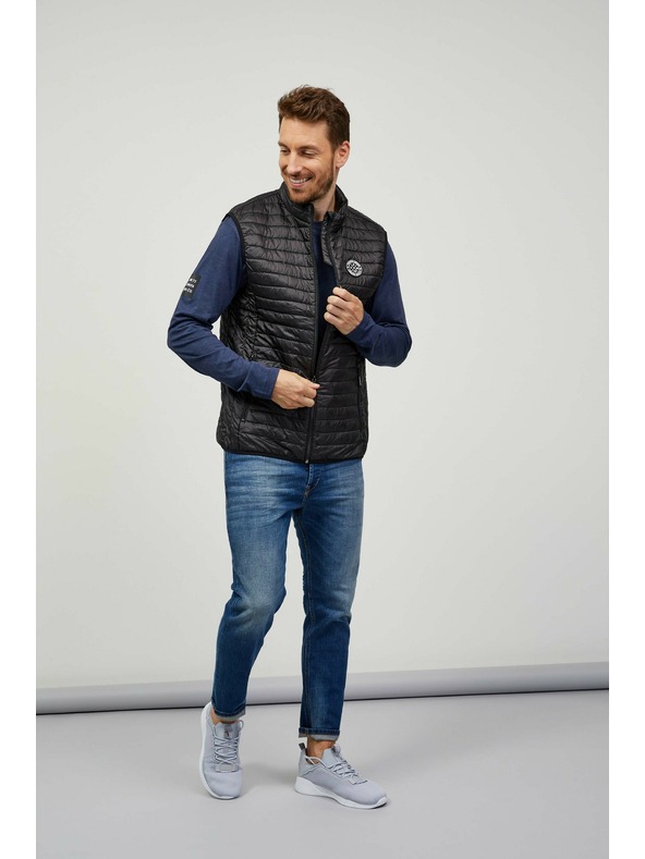 Sam 73 Temno siva moška prešita jopica Sam 73