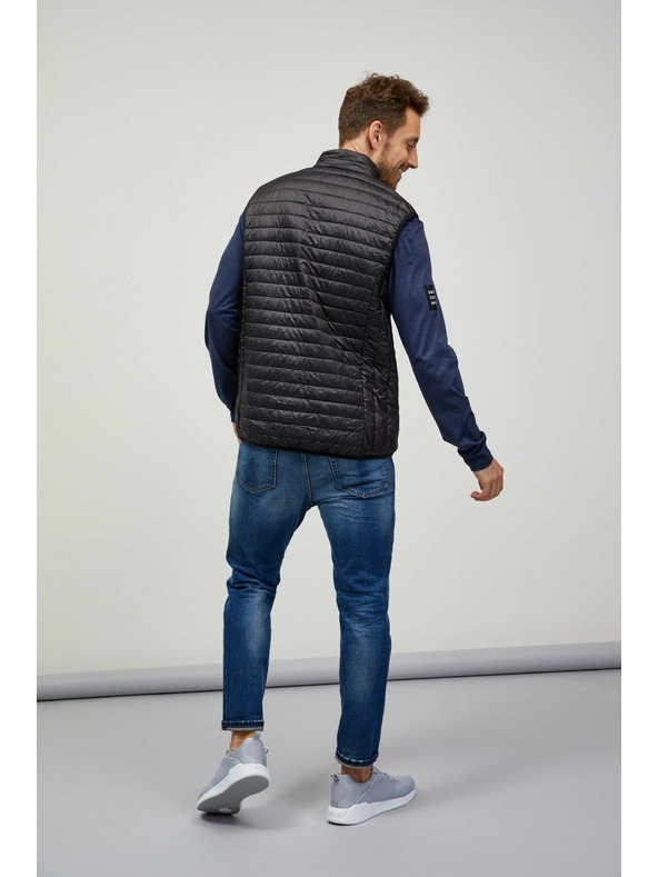 Sam 73 Temno siva moška prešita jopica Sam 73