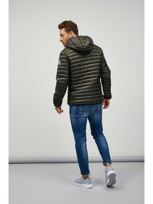 Sam 73 Kaki moška prešita jakna s kapuco SAM 73 Edmund