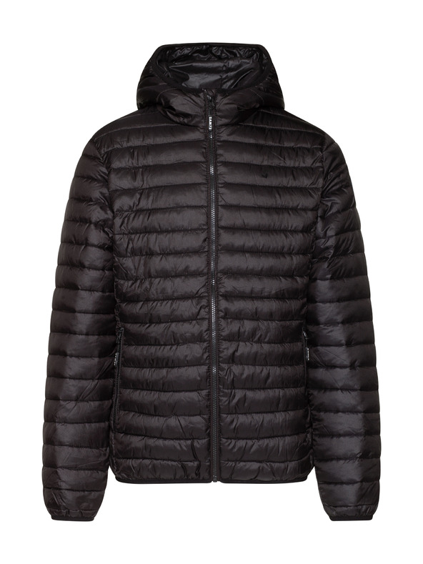 Sam 73 Črna moška prešita jakna s kapuco SAM 73 Edmund