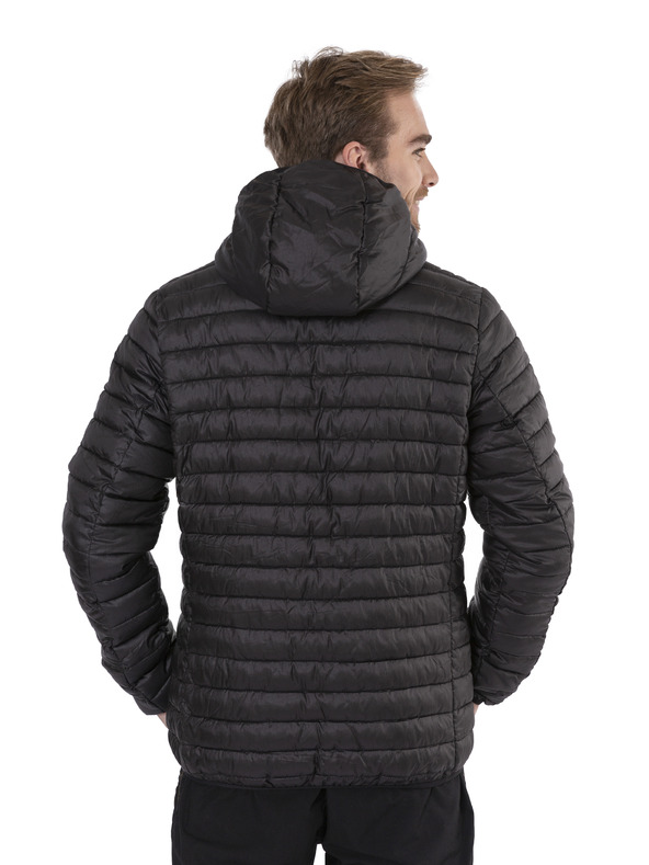 Sam 73 Črna moška prešita jakna s kapuco SAM 73 Edmund