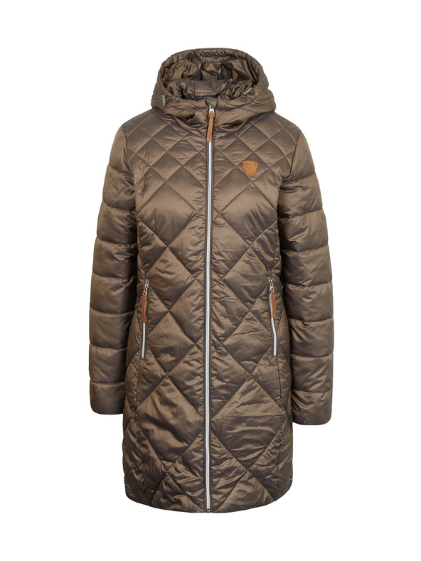 Sam 73 Rjava ženska prešita jakna s kapuco Sam 73