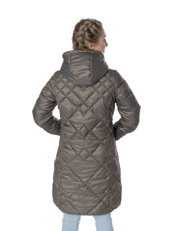 Sam 73 Rjava ženska prešita jakna s kapuco Sam 73