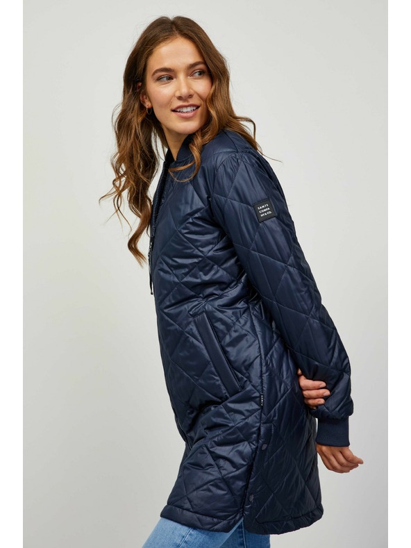 Sam 73 Temno modra Ženski prešiti plašč Sam 73