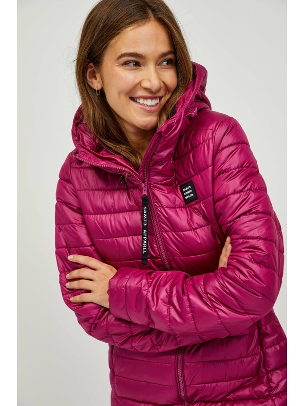 Sam 73 Temno roza ženski prešiti plašč Sam 73