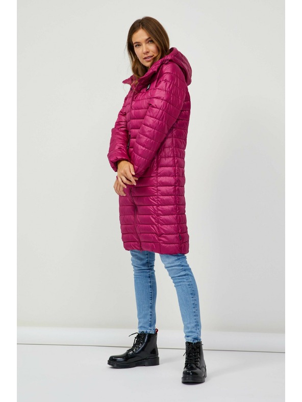 Sam 73 Temno roza ženski prešiti plašč Sam 73