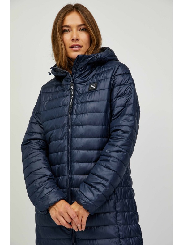 Sam 73 Temno modra Ženski prešiti plašč Sam 73