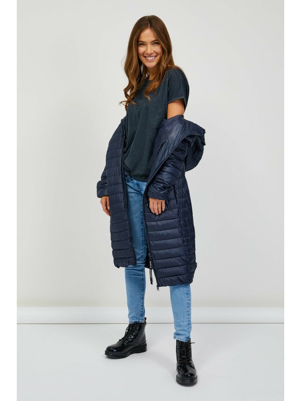 Sam 73 Temno modra Ženski prešiti plašč Sam 73