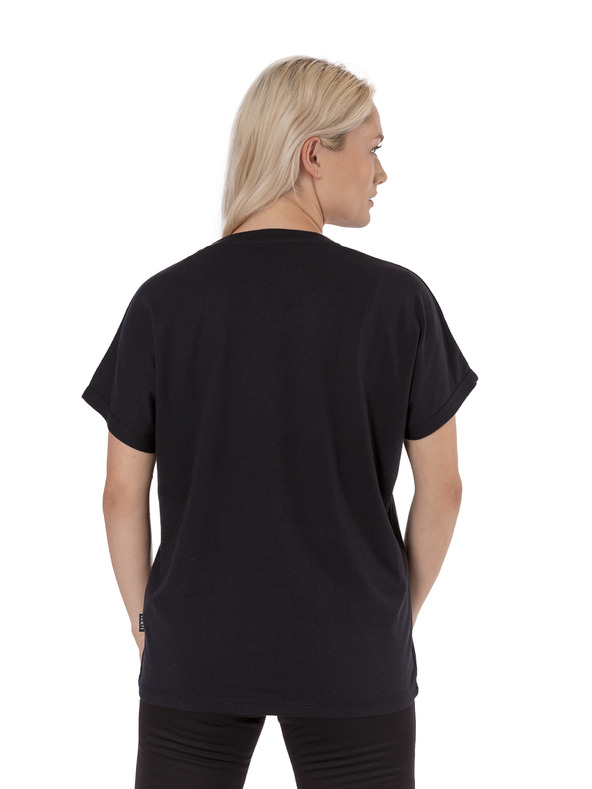 Sam 73 Črna ženska majica s potiskom SAM 73