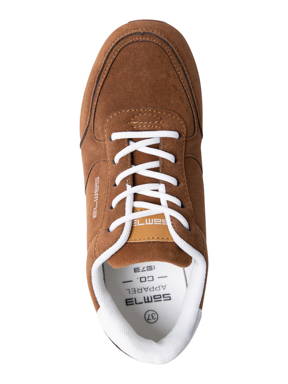 Sam 73 Bielo-hnedé dámske tenisky v semišovej úprave SAM 73