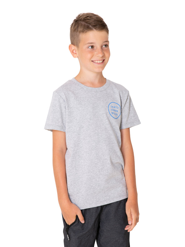 Sam 73 Svetlo siva fantovska majica s potiskom SAM 73