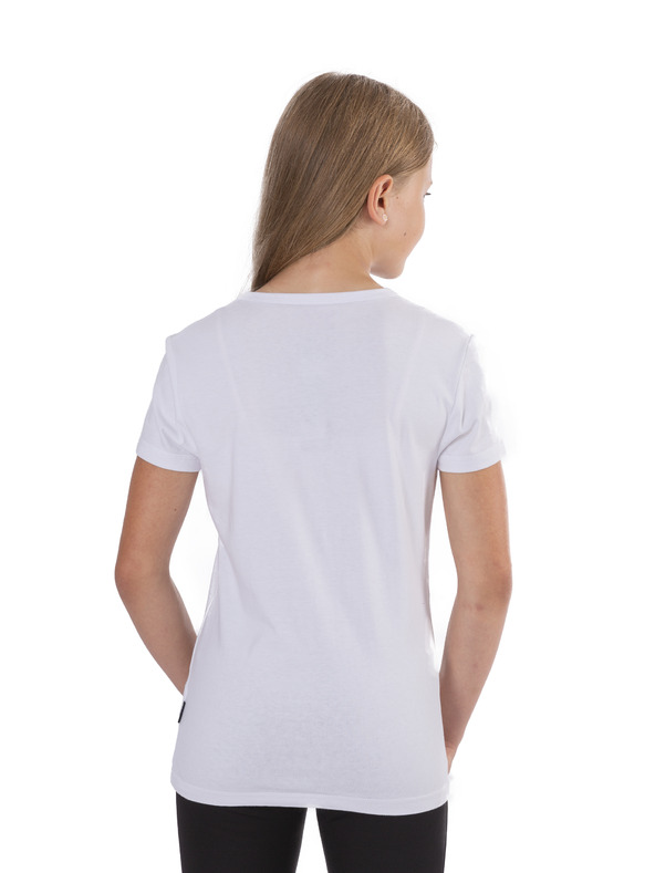 Sam 73 Bela dekliška majica s potiskom SAM 73