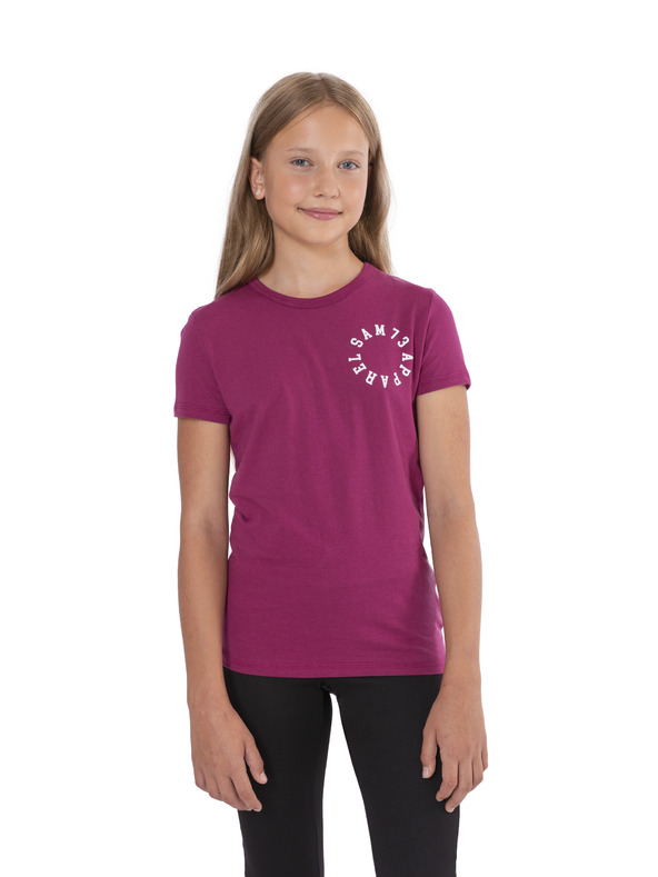 Sam 73 Temno roza dekliška majica s potiskom SAM 73