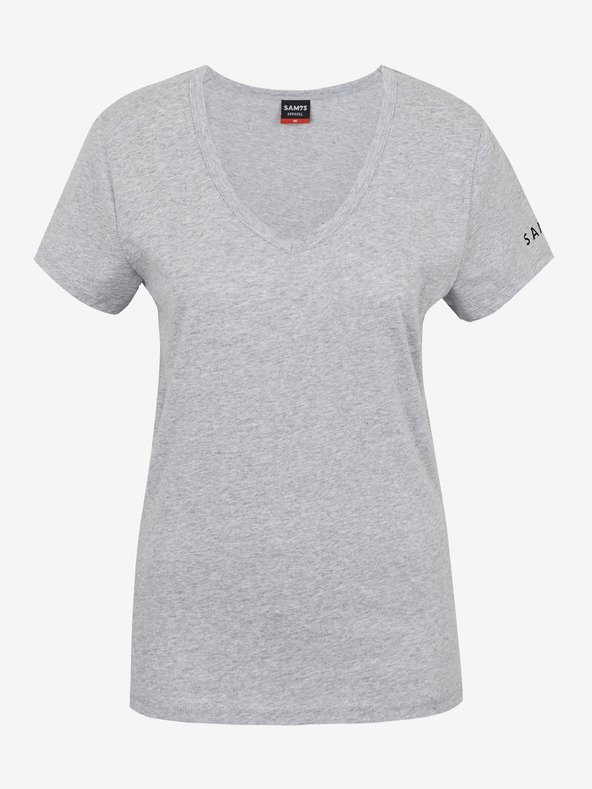 Sam 73 Svetlo siva ženska črtasta majica SAM 73 Una