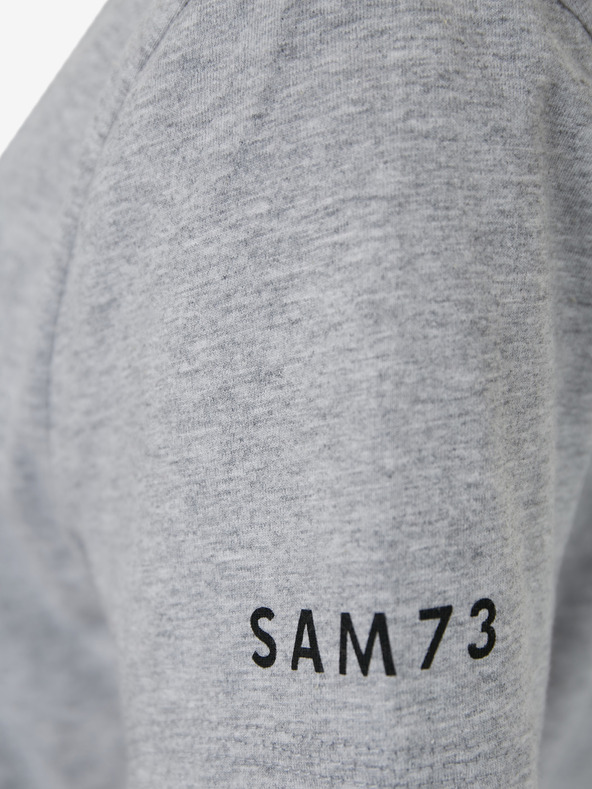 Sam 73 Svetlo siva ženska črtasta majica SAM 73 Una